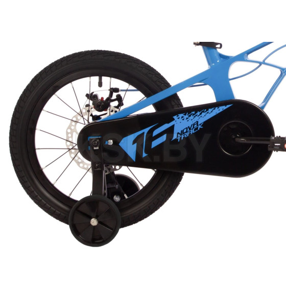 Велосипед NOVATRACK 16" Blast. Магнезиевая рама, синий, полная защ.цепи, диск.тормоз, короткие крылья (168359 165MBLASTD.BL4) 