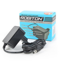 Блок питания 5,5x2,5/12 (+) ROBITON IR9-9W БЛ15696