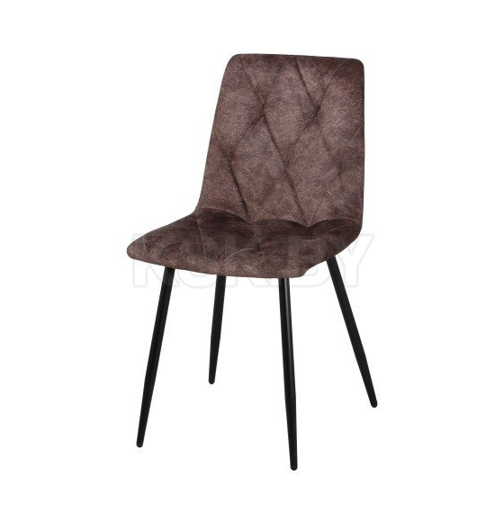 Стул "Регги" каркас Муар черный/велюр (Velluto 06 эспрессо) СРП-066 СоюзРегионПоставка (СРП 066) 