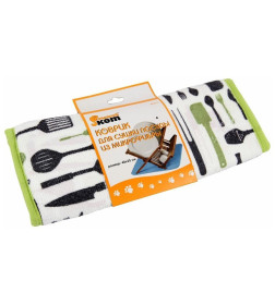 Коврик для сушки посуды из микрофибры MDM-01 (40*25см) 310253 Рыжий кот