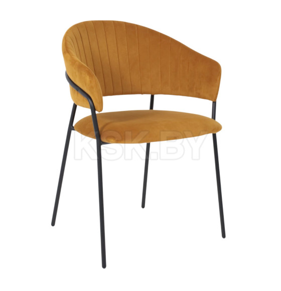 Стул AV 433, карри бархат Confetti chai tea/черный (123203) 