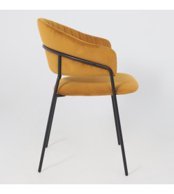 Стул AV 433, карри бархат Confetti chai tea/черный