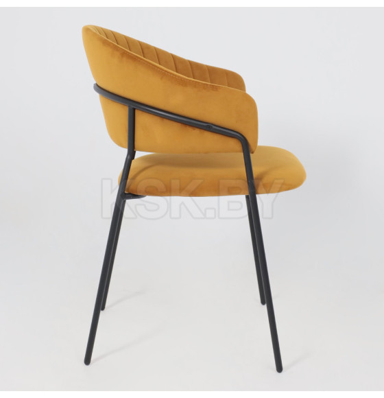 Стул AV 433, карри бархат Confetti chai tea/черный (123203) 