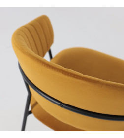 Стул AV 433, карри бархат Confetti chai tea/черный