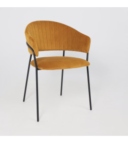 Стул AV 433, карри бархат Confetti chai tea/черный