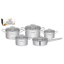 Набор посуды (10пр.) 6,0/3,5/2,7/1,8/3,0 л FH-68441 нержавеющая сталь, Fanhoff (95806) 