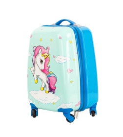 Чемодан на колесах Supra STS-1005-B (Turquoise Unicorn)