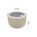 Миска М1325 (1,2л) герметичная с клапаном для СВЧ (латте),  (90381) 