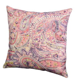 Наволочка декоративная MATEX ФЬЮЖН FRESCO. ОГУРЦЫ. Размер: 38x38 Цвет: молочныйрозовый, фиолетовый