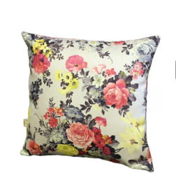 Наволочка декоративная MATEX ФЬЮЖН FRESCO. РОЗЫ И ЛИЛЕЙНИК. Размер: 38x38 Цвет: желтый, бежевый, розовый