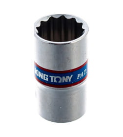 Головка торцевая двенадцатигранная 1/4" 10 мм KING TONY 233010M