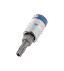 Головка торцевая 1/4" с вставкой-битой TORX T20х37 мм с отверстием KING TONY 203720