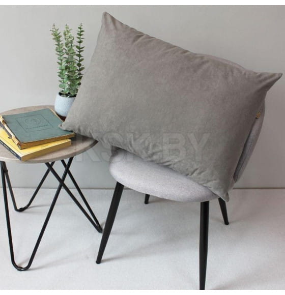 Наволочка декоративная 45x45 см, VELOURS MATEX светло-серый (61-359) 