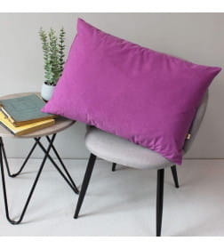 Наволочка декоративная 45x45 см, VELOURS MATEX светло-фиолетовый