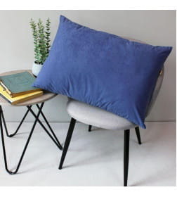 Наволочка декоративная 45x45 см, VELOURS MATEX серо-голубой
