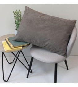 Наволочка декоративная 45x45 см, VELOURS MATEX серый