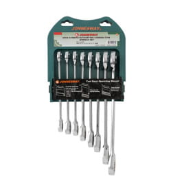 Набор ключей комбинированных трещоточных 10-19 мм (8 предметов) Jonnesway W45108S