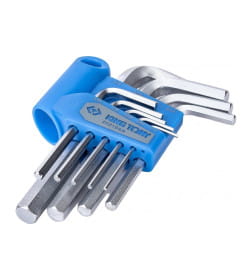 Набор ключей шестигранных 1/16"-3/8" Г-образных (9 предметов) KING TONY 20219SR