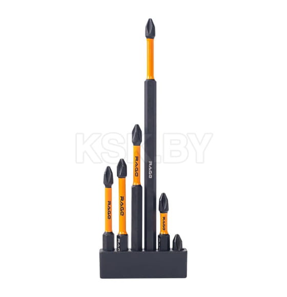 Набор бит торсионных PH2 S2 (6 шт.) RAGE 554189 (554189) 