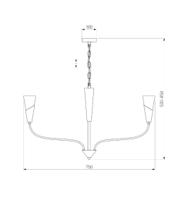 Подвесной светильник Smart 60167/6 никель Smart Eurosvet