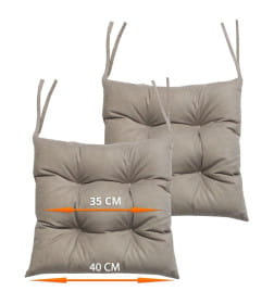 Подушка для сиденья 40x40 см серо-бежевый (комплект 2 шт.) MATEX ARIA 59-882