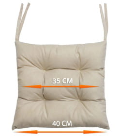 Подушка для сиденья 40x40 см (светло-бежевый) MATEX ARIA 59-738