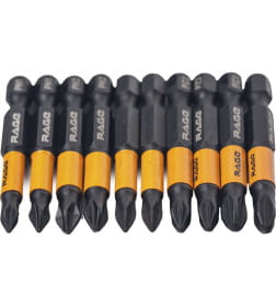 Набор бит магнитных PH/PZх50 мм S2 (10 шт.) By VIRA RAGE 554191