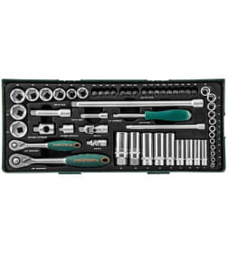 Набор головок и бит (57 предметов) JONNESWAY S04H3157SP