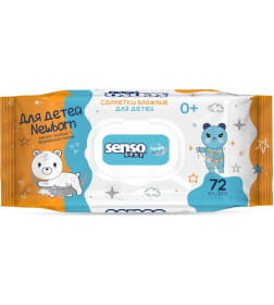 Салфетки влажные SENSO BABY Simple для детей (72 шт.)