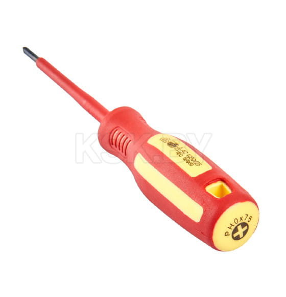 Отвертка крестовая PH0х75 мм диэлектрическая (231201) Elitech 207171 (207171) 