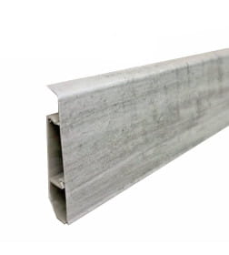 Плинтус напольный крашеный из ПВХ ULTRA LINE - 705  Лофт светлый  2,2м 