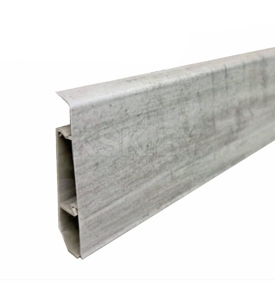 Плинтус напольный крашеный из ПВХ ULTRA LINE - 705  Лофт светлый  2,2м 