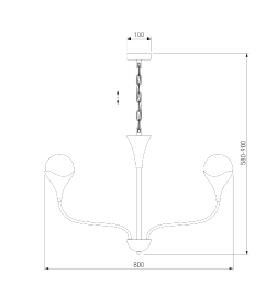 Подвесной светильник Smart 60169/6 никель Smart Eurosvet