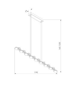 Подвесной светодиодный светильник 90332/17 черный Eurosvet
