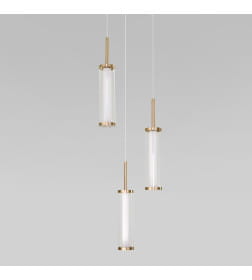 Подвесной светодиодный светильник 50386/3 LED латунь Eurosvet