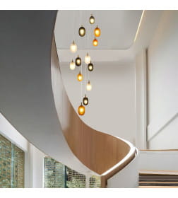 Подвесной светильник со стеклянными плафонами Smart 50266 дымчатый/прозрачный/янтарный Smart Eurosvet