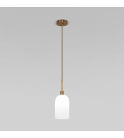 Подвесной светильник со стеклянным плафоном 50357/1 латунь Eurosvet