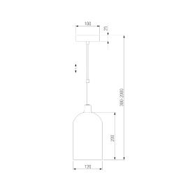 Подвесной светильник со стеклянным плафоном 50357/1 латунь Eurosvet