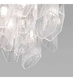 Потолочный светильник с плафонами из фактурного стекла Smart 381/10 Bogate's Smart