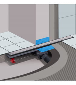 Желоб водосток напольный BERGES Optim Line Plus 800