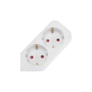 Удлинитель 6 гнезд, 3м, 3х1,0мм², с/з, с выключателем, белый REXANT STANDARD 13-4047 (13-4047) 