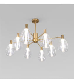 Потолочный светильник со стеклянными плафонами 60175/8 латунь Eurosvet