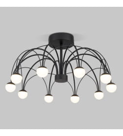 Потолочный светодиодный светильник 90035/10  LED черный Eurosvet