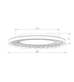 Потолочный светодиодный светильник 40023/1 LED серый Eurosvet