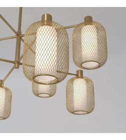 Потолочный светильник металлическим абажуром и стеклянным плафоном 30192/8 золото Eurosvet