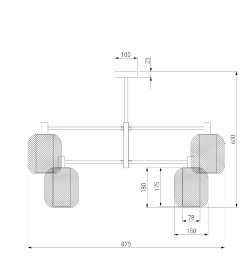 Потолочный светильник металлическим абажуром и стеклянным плафоном 30192/8 золото Eurosvet