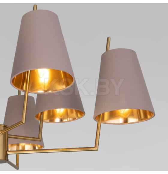 Потолочная люстра с тканевыми абажурами Smart 60173/8 латунь Smart Eurosvet (a069018) 