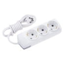 Удлинитель 3 гнезда, 5м, 3х1,5мм², с/з, белый REXANT PREMIUM 13-4102 (13-4102) 