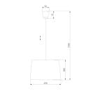 Подвесной светильник с тканевым абажуром 1883 Maja White TK Lighting (a059599) 