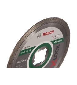 Диск алмазный 125х22,23 мм по керамике сплошной, сухой рез X-LOCK Standard for Ceramic BOSCH 2608615138